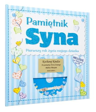 Spominek na sveti krst z gravuro "Dnevnik mojega sina"