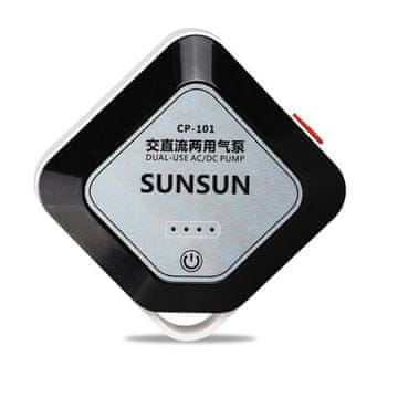 SunSun BATERIJALNI AKVARIJSKI AERATOR 12H AC/DC 220V USB TIHA ČRPALKA