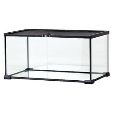 PTI TERARIJ 50X30X35CM ZA PLAZILCE, DVŽIVŠČINE, ŽUŽELKE, STEKLENI PREZRAČEVALNIK