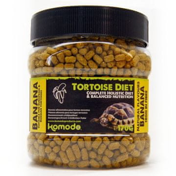 KOMODO HRANA ZA ŽELVE BANANINE GRANULE KOMPLETNA PREHRANA Z VITAMINI 170 G