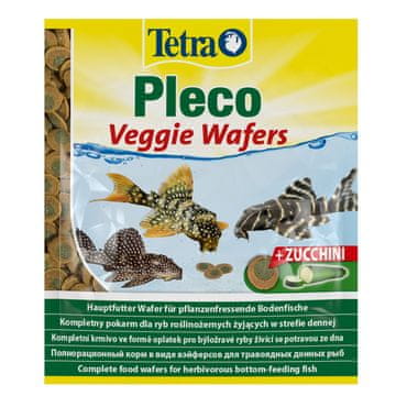 Tetra HRANA V OBLATU ZA RASTILJOBEDNE RIBE Z BUČKAMI 15G VREČKA