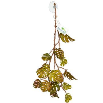 Terrario UMETNA VISEČA RASTLINA MONSTERA ZA TERARIJ, TROPSKI AKVARIJ, 70 CM