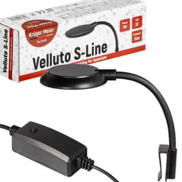 E.I. LED SVETILKA ZA AKVARIJ VELLUTO S-LINE ČRNA 10L 40L