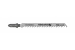 Hoegert Listi za vbodno žago za les. 6 TPI. 100 mm. 5 kosov