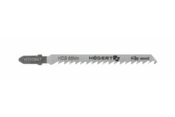 Hoegert Listi za vbodno žago za les. 6 TPI. 100 mm. 5 kosov