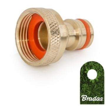 Bradas PRIKLJUČEK ZA PIPO GW 3/4" MEDENINASTI ADAPTERSKI SPOJKI ZA VRTNO CEV