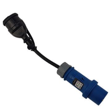 DOK KAMPIRNI ADAPTER 0,33 M IZ CEE VTIČNICE 16A/3P V SCHUKO VTIČNICO IP44