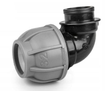 Bradas KOLENO ZA PE CEV 32MM 90° Z NOTRANJIM NAVOJEM 3/4" PN10 GARDEN