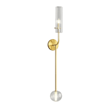 Antora Dos - 80 cm elegantna dvojna moderna zlata stenska svetilka