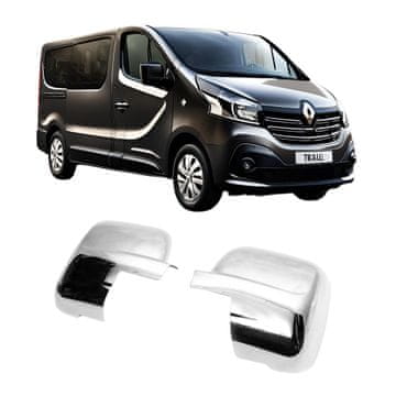 Pokrovi ogledal iz kromirane ABS plastike za Renault Trafic 2015
