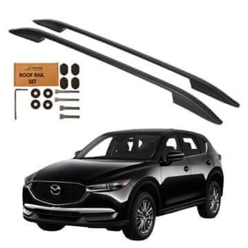 Strešne nosilce za MAZDA CX-5 SUV od leta 2017 - črni aluminij