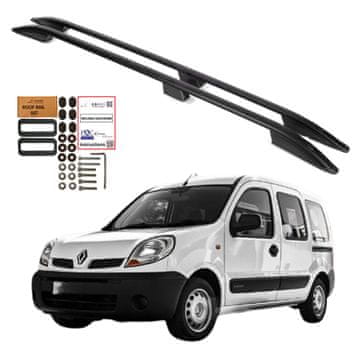 Strešne nosilce za Renault Kangoo 1999-2008, črne aluminijaste
