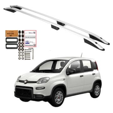 Strešne nosilce za Fiat Pando iz aluminija, letnik 2012