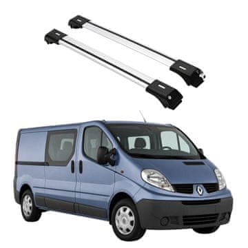 Strešni nosilec za Renault Trafic od 2001 do 2014, srebrni klasični nosilci