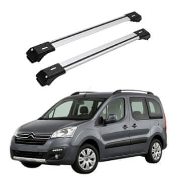 Strešni nosilec za klasične letve za Citroen Berlingo 2008 do 2018, srebrn