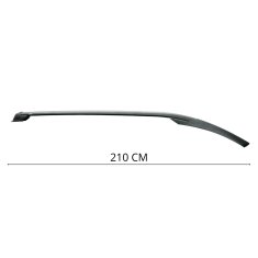 CAN Strešne nosilce za Ford Transit Courier od leta 2014 do 2023, aluminijaste, črne barve