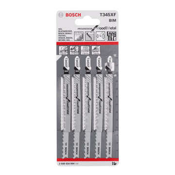 BOSCH LIST ZA VBOJNO ŽAGO T345XF 5-delni LES