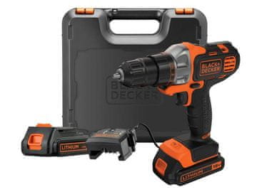 ZAČETNI KOMPLET BLACK + DECKER MULTIEVO MT218KB Z IZVIJAČNO GLAVO IN KOVČKOM