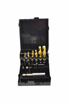 AWTOOLS KOMPLET SVEDROV ZA NAVOJE M3-M10 7-DELNI RUMENI
