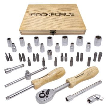 KOMPLET KLJUČEV ROCKFORCE 1/4" 38-delni.