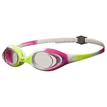 ARENA Plavalna očala SPIDER JUNIOR ENE VELIKOSTI LIME_FUCHSIA_BELA, PROZORNA