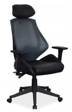 Vrtljivi stol SPACE BLACK, ergonomski pisarniški stol