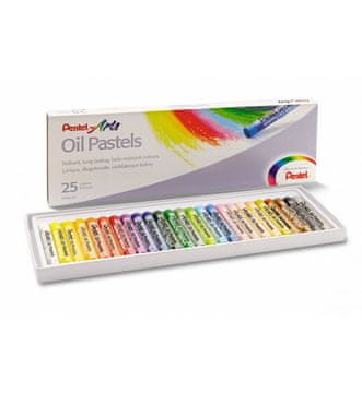 Inny Pentel komplet 25 oljnih pastelov - Odkrijte čarobnost barv in ustvarite nepozabna dela!