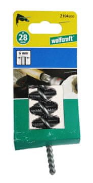 WolfCraft Jeklena žična krtača valjaste oblike, premer 28x60 mm 2104000