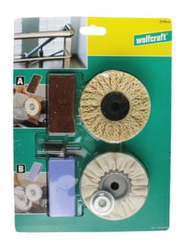 WolfCraft Profesionalni 6-delni komplet za poliranje 2179000