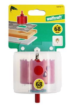 WolfCraft Bimetalna luknjasta žaga 68 mm + sredinski sveder 6 mm 5474000