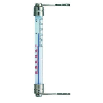 TFA Klasični tekočinski zunanji kovinski okenski termometer 200 mm SB 14.5000