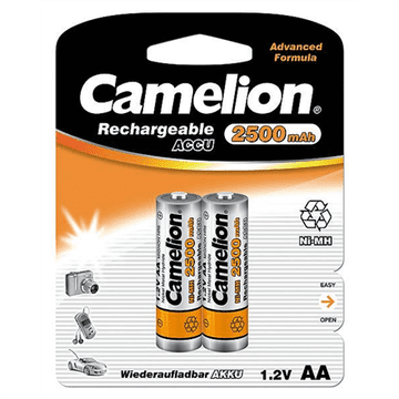 Camelion | AA/HR6 | 2500 mAh | Polnilne Ni-MH baterije | 2 kosa