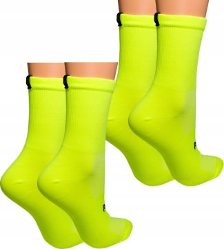 GE KOLESARSKI NOGAVICE 36-39 FLUO LIGHT, 2-PAKIRANJE