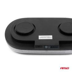 AMIO Brezžična LED opozorilna svetilka z daljinskim upravljalnikom R65 R10 326x186x63 26W 12V 24V -04369