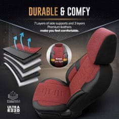 AMIO Komplet prevlek za avtosedež OTOM THRONE 103 RED 3-ZIP