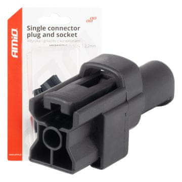 AMIO Komplet vodoodpornih električnih konektorjev 1 PIN 2,2 mm -04345
