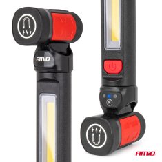 AMIO LED COB viseča inšpekcijska svetilka 10W 4400mAh 1000lm -04505