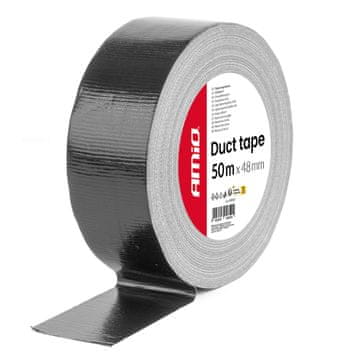 AMIO Črn tehnični trak 48 mm x 50 m x 0,19 mm -04850