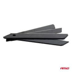 AMIO Komplet črnih jeklenih rezil SK5 100x18x0,5 mm 10 kosov -04821