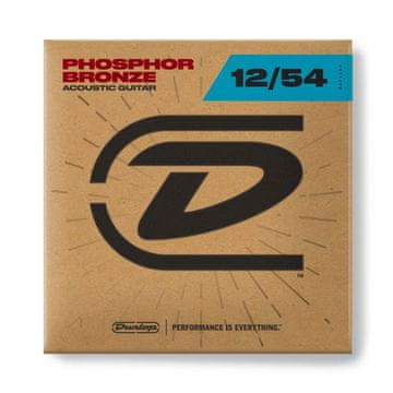 Dunlop Acoustic Light strune iz fosfornega brona 12-54
