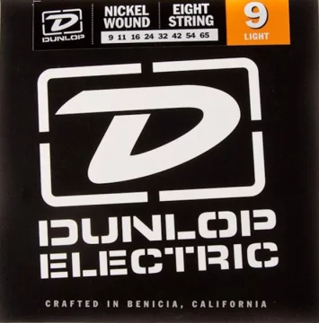 Dunlop električna 8-strunska nikljeva kitara 9-65 (DEN0965)