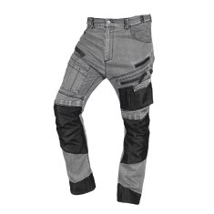 Delovne hlače DENIM, ojačane oxfordske, sive, velikost M
