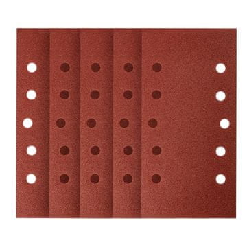 Brusni papir z ježkom 115 x 230 mm, P120, 5 kosov, z 10 luknjami