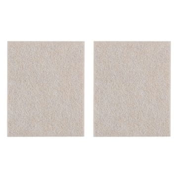 Samolepilne filcane blazinice, svetlo rjave barve 80x100 mm, 2 kosa.
