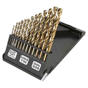 Kovinski svedri HSS-TiN 1,5–6,5 mm, komplet 13 kosov