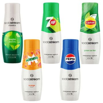 SodaStream Mojito+Mirinda+7Up+Pepsi+Lipton sirupi za gazirano avtomat