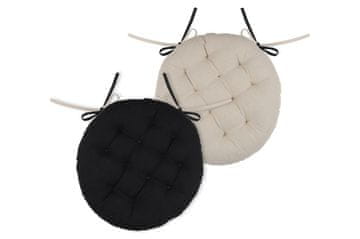 Adjustoform Blazina za stol DUO 38 cm svetlo črna