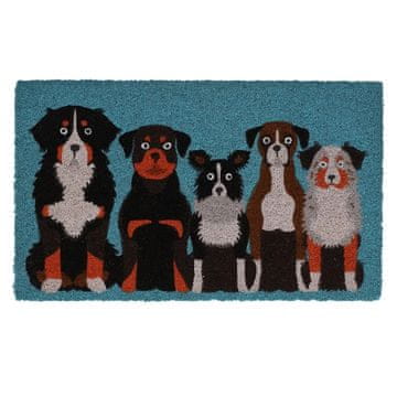 Esschert Design Barvita predpražnica z motivom psa 75x45 cm