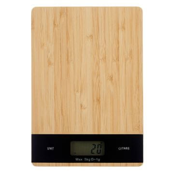 Kinvara Digitalna bambusova kuhinjska tehtnica do 5 kg