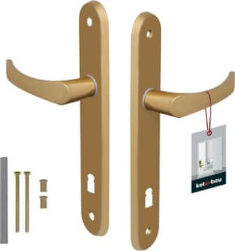 Kljuka za vrata, dolžina: 90 cm, aluminij, GOLD KEY